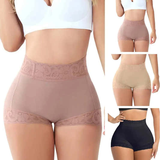 Culotte dentelle taille mi-haute sans couture pour femme – vue 2