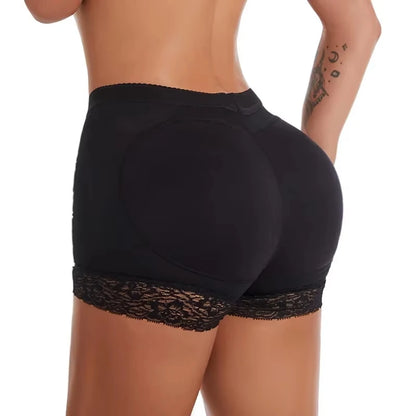 Culotte shorty gainante taille haute à coussinet de fesses pour femme – vue 3
