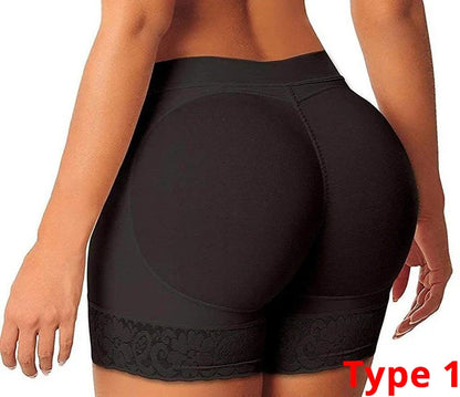 Culotte shorty gainante taille haute à coussinet de fesses pour femme – vue 5