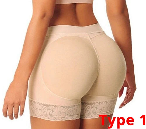 Culotte shorty gainante taille haute à coussinet de fesses pour femme – vue 6