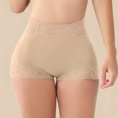 Culotte taille haute en dentelle sans couture pour femme – vue 4