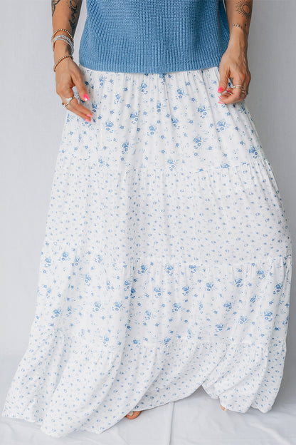 Jupe Maxi Bohème Incontournable à Imprimé Floral