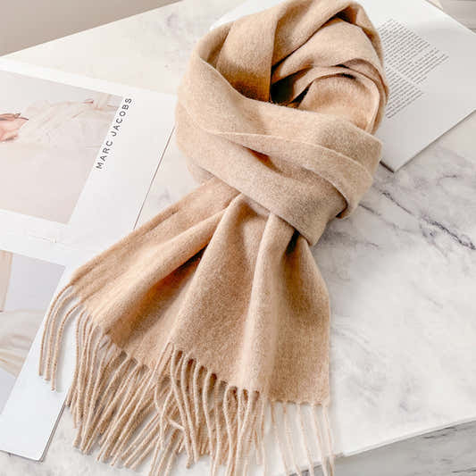 Écharpe unie mixte chaude pour femme et homme – vue 1