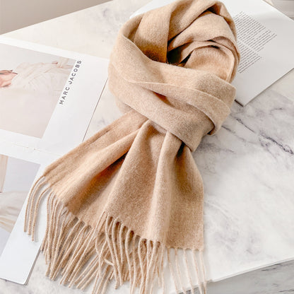 Écharpe unie mixte chaude pour femme et homme – vue 1