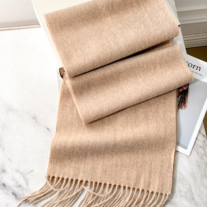Écharpe unie mixte chaude pour femme et homme – vue 2