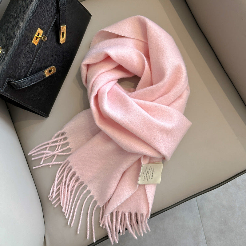 Écharpe unie mixte chaude pour femme et homme – vue 3