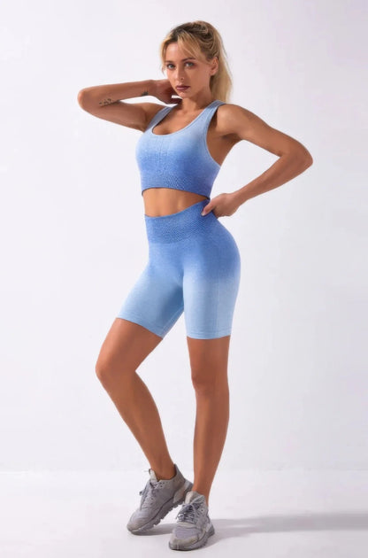 Ensemble Deux Pièces Sans Coutures Ombré Femme by CCWHOLESALECLOTHING