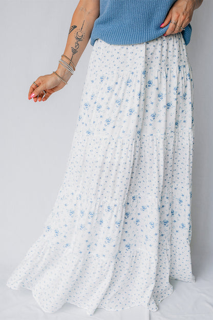 Jupe Maxi Bohème Incontournable à Imprimé Floral