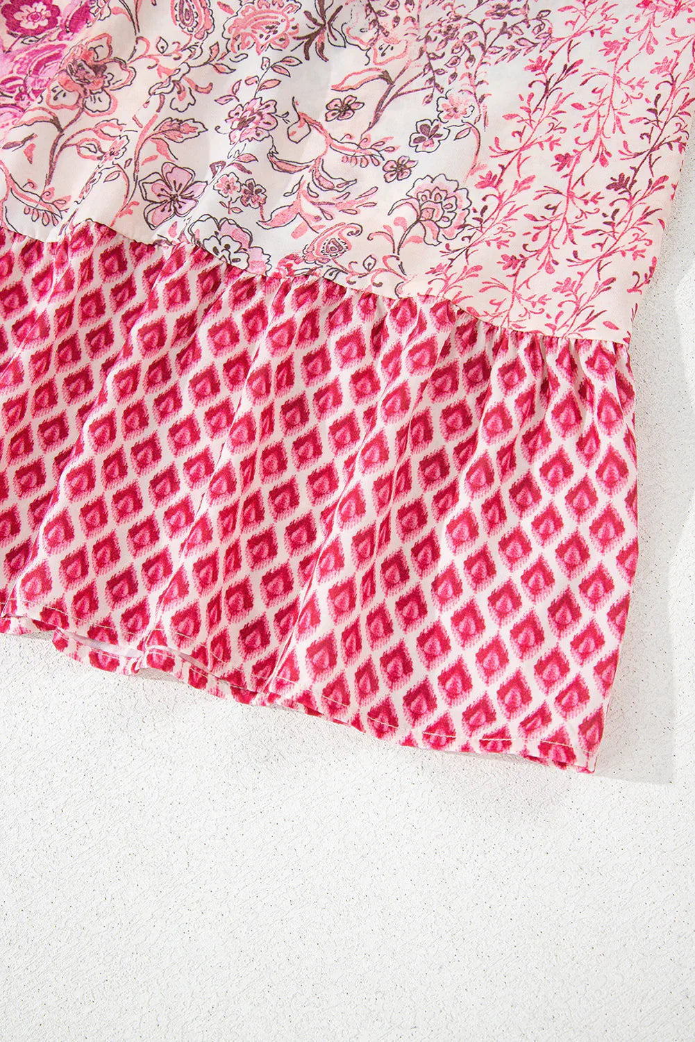 Jupe Longue Bohème Rouge Pompons Taille Élastique Femme - Oléna-Fashion