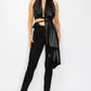Faux Leather Top Pants Set - Premium  - Shop now at Oléna-Fashion