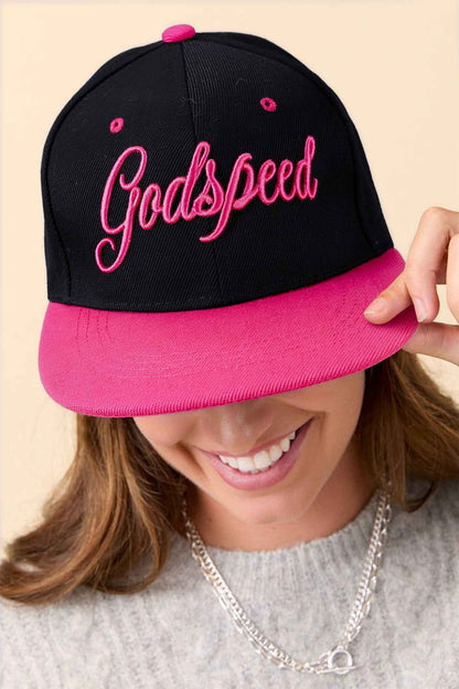 Casquette Baseball Color Block Élégant Rose