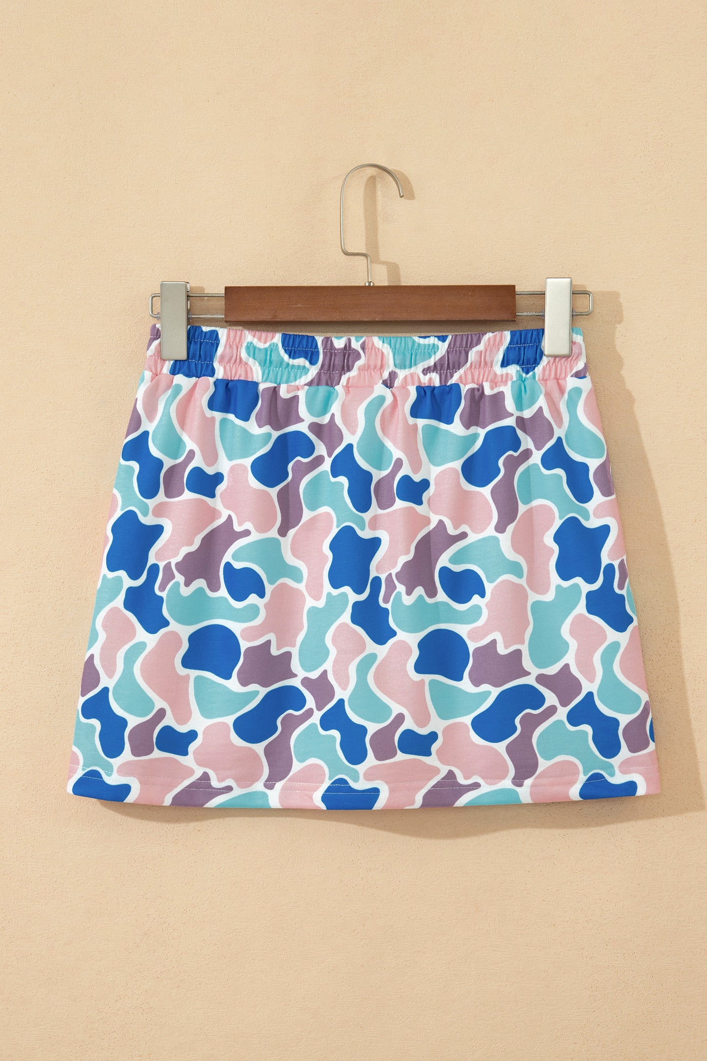 Jupe femme tendance Incontournable avec taille élastique et imprimé camouflage