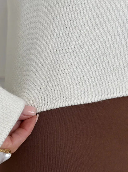 Gilet femme court à col rond et boutons – vue 15