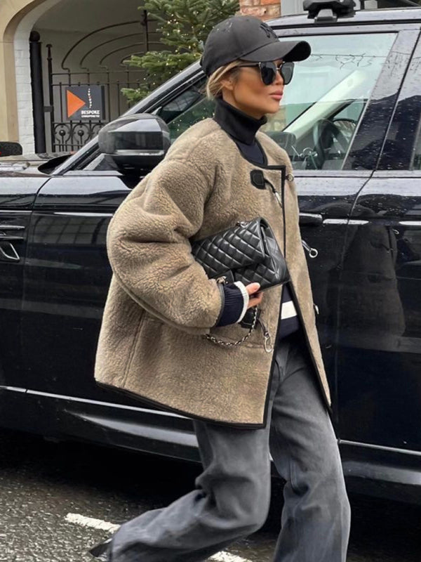 Cardigan Femme Cachemire Élégant avec Fermeture Métallique