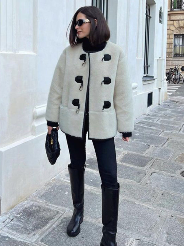 Cardigan Femme Cachemire Élégant avec Fermeture Métallique