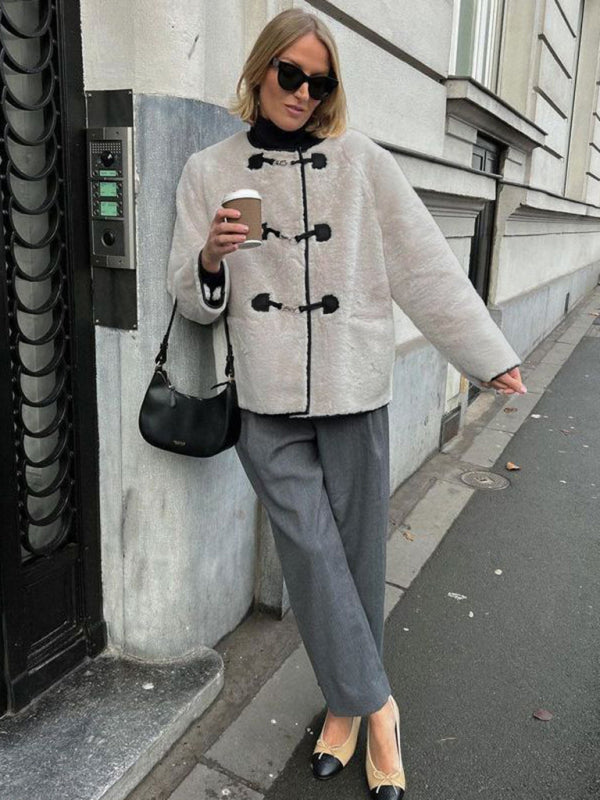 Cardigan Femme Cachemire Élégant avec Fermeture Métallique