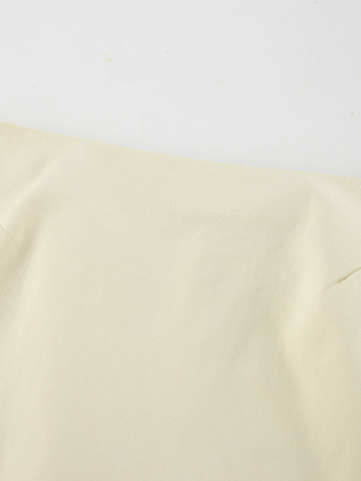 Jupe midi fendue en coton beige pour femme – vue 9