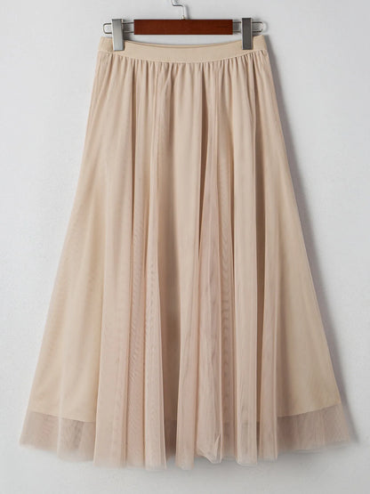Jupe midi taille haute pour femme – vue 4