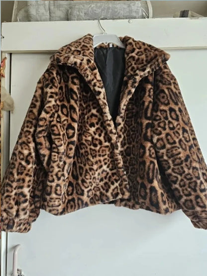 Manteau imprimé léopard femme, coupe ample et simple boutonnage – vue 5