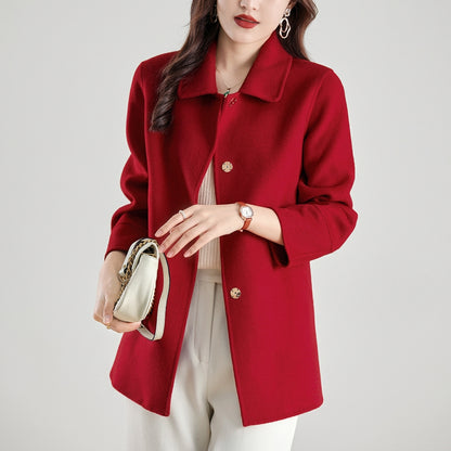 Manteau en laine double face pour femme – vue 2