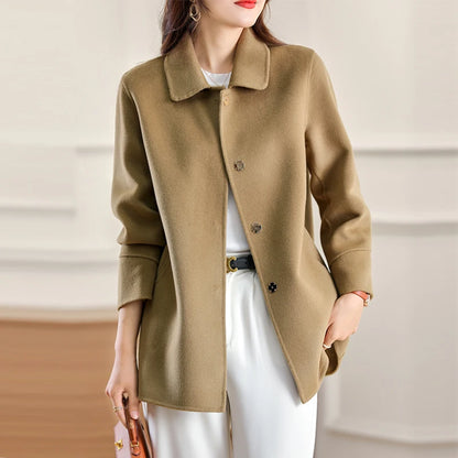 Manteau en laine double face pour femme – vue 4