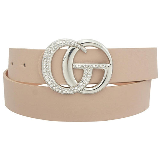 Metal Buckle Belt With Full On Rhinestone Body - Premium  - Shop now at Oléna-Fashion