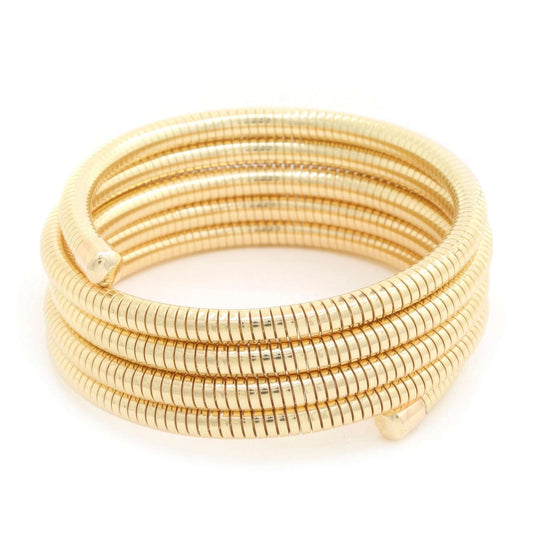 Metal Swirl Bangle Bracelet - Premium bracelet - Shop now at Oléna-Fashion