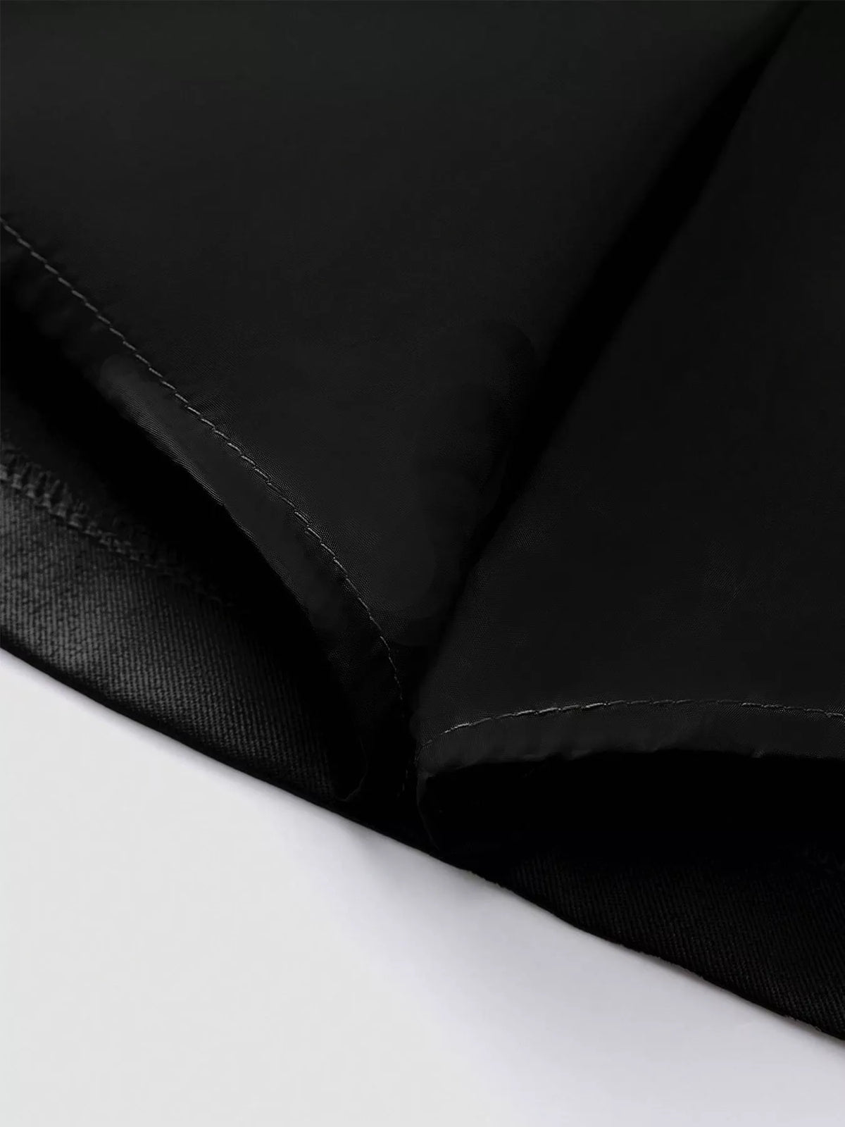 Mini jupe plissée à zip noire pour femme – vue 6