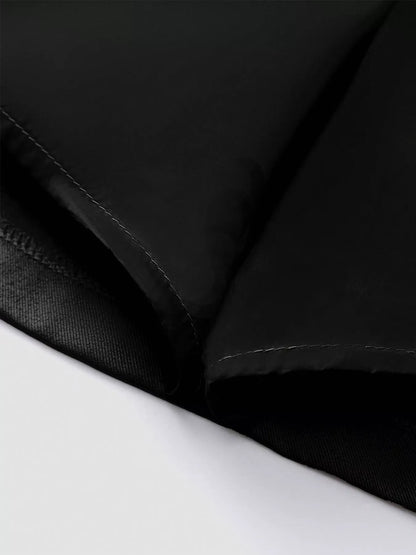 Mini jupe plissée à zip noire pour femme – vue 6