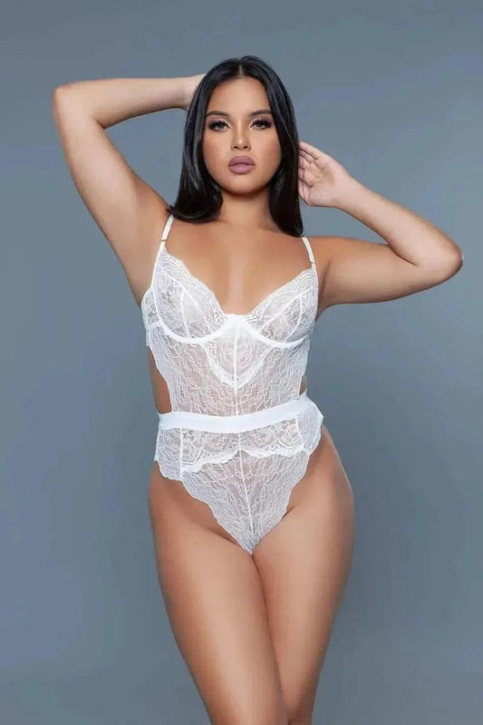 Non-Padded Cups Bra in White -Elegant and chic - Premium Bra - Shop now at Oléna-Fashion