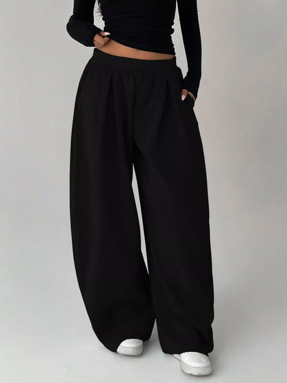 Pantalon de jogging à jambes larges pour femme – vue 10