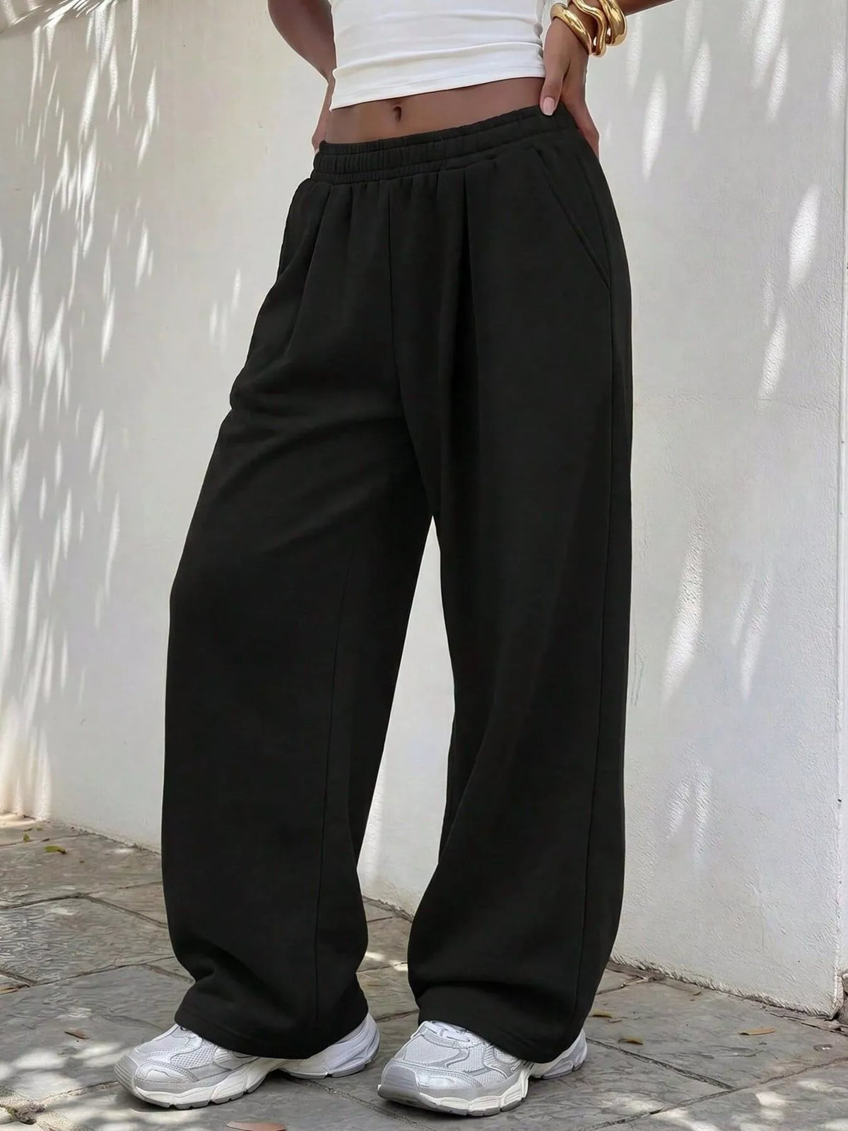 Pantalon de jogging à jambes larges pour femme – vue 11
