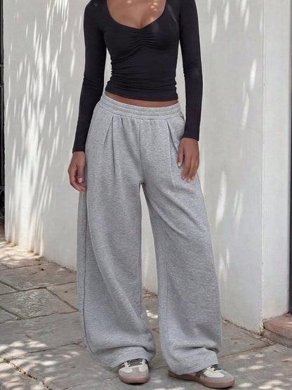 Pantalon de jogging à jambes larges pour femme – vue 3
