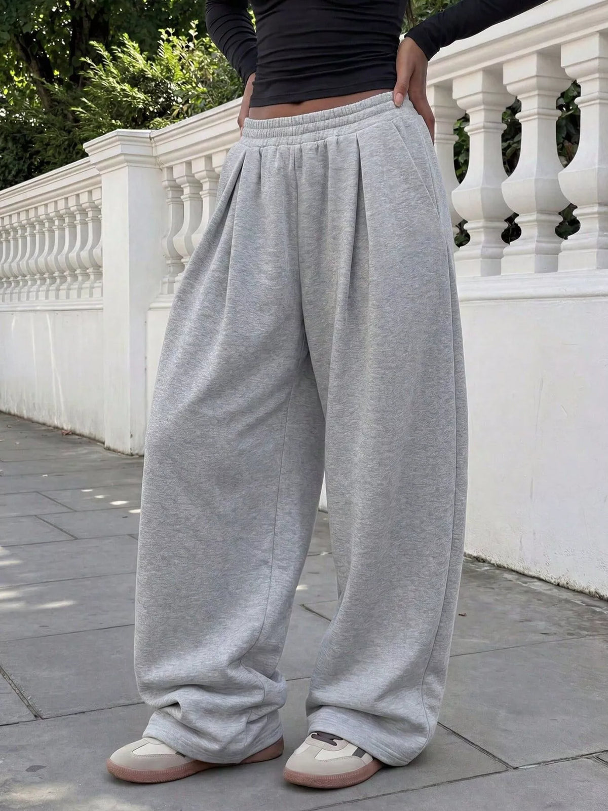 Pantalon de jogging à jambes larges pour femme – vue 4