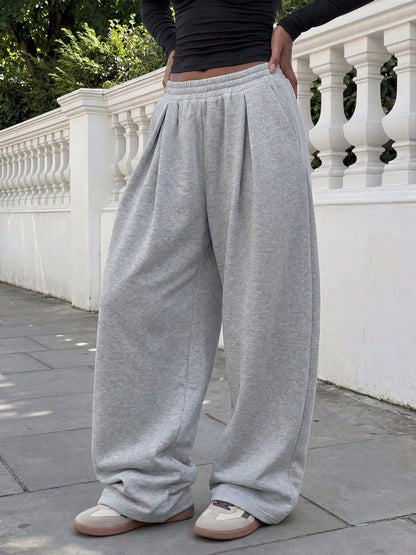 Pantalon de jogging à jambes larges pour femme – vue 4