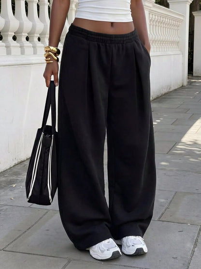 Pantalon de jogging à jambes larges pour femme – vue 9