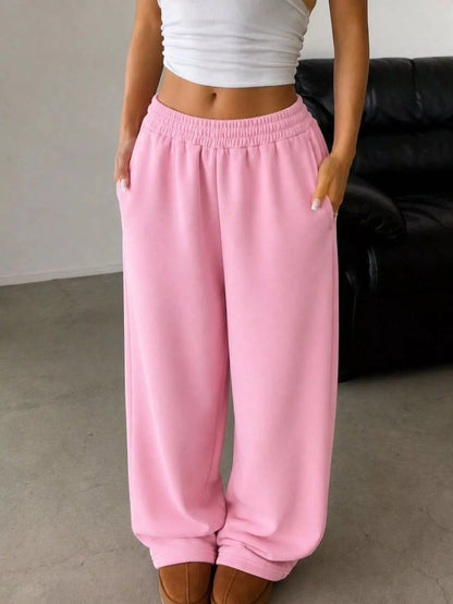 Pantalon de jogging large à poches pour femme – vue 10
