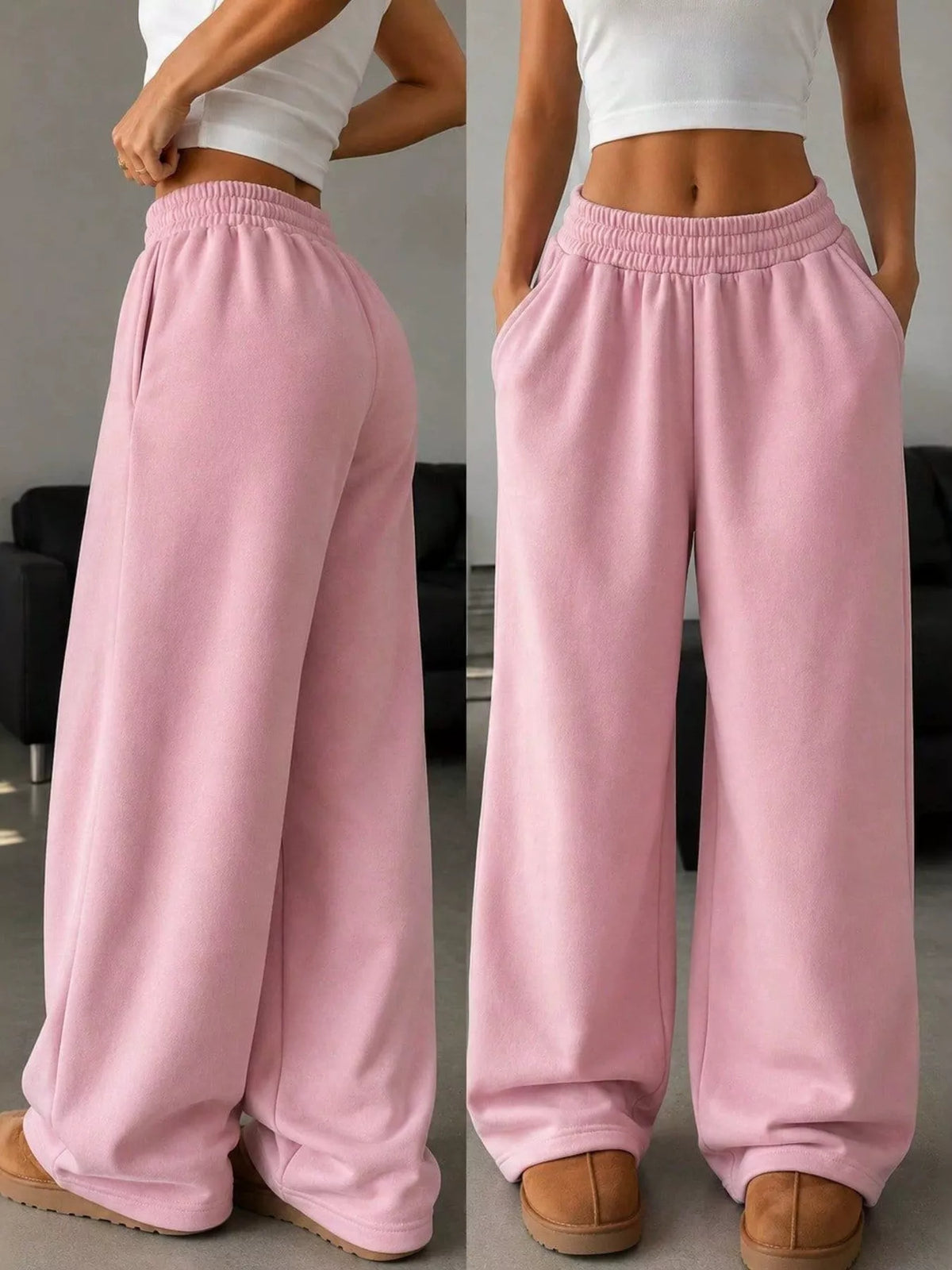 Pantalon de jogging large à poches pour femme – vue 13