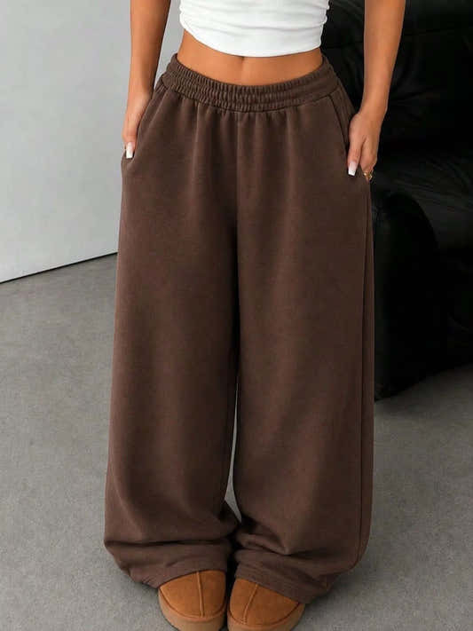 Pantalon de jogging large à poches pour femme – vue 2
