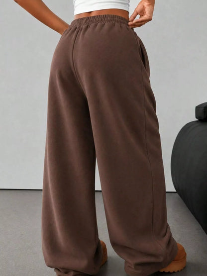 Pantalon de jogging large à poches pour femme – vue 4