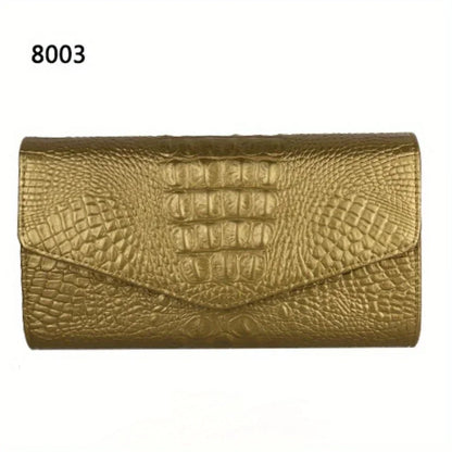Pochette élégante imprimé crocodile à bandoulière pour femme – vue 6