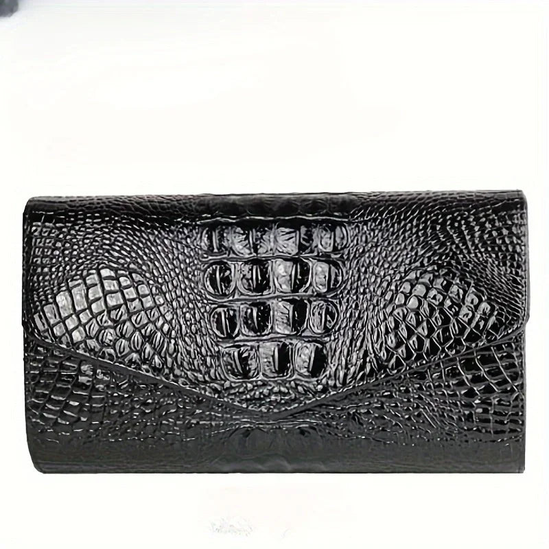 Pochette élégante imprimé crocodile à bandoulière pour femme – vue 7