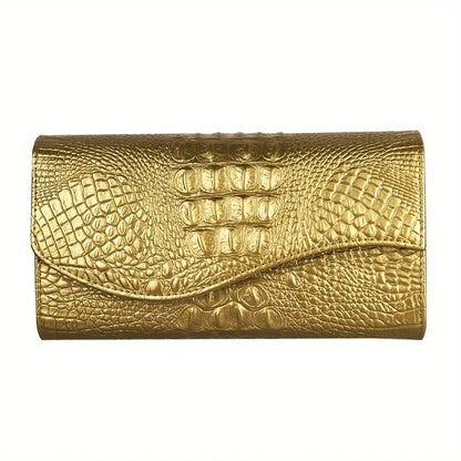Pochette élégante imprimé crocodile à bandoulière pour femme – vue 8