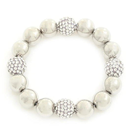 Rhinestone Ball Beaded Bracelet - Premium  - Shop now at Oléna-Fashion