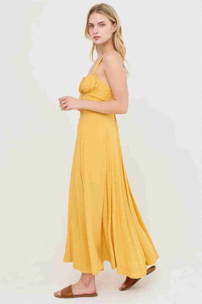 Robe Bustier Baleiné Bretelles Spaghetti Nœud Dos Jupe A-Line Femme – 5 Coloris by CCWHOLESALECLOTHING