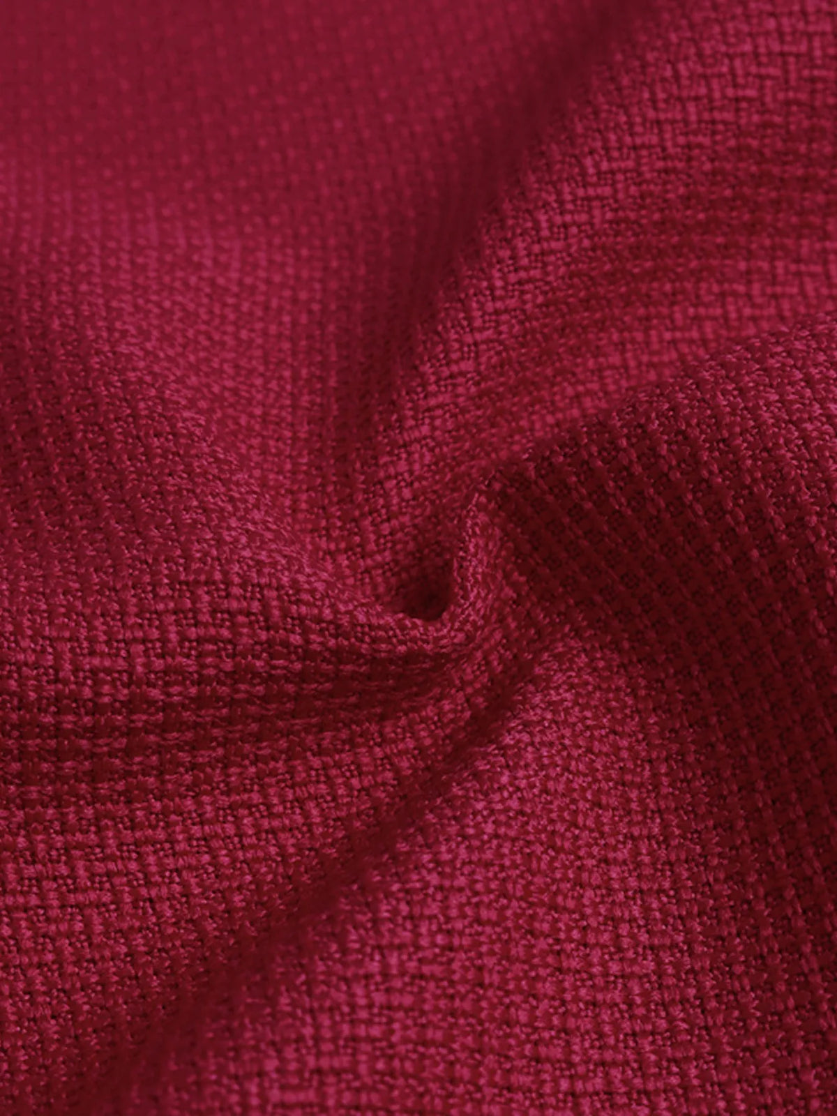 Robe moulante rouge à col V, liséré de perles et nœud – vue 11