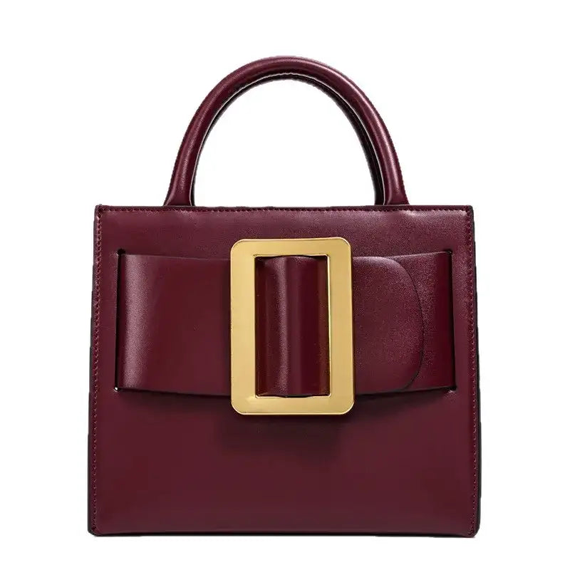 Sac à main chic à boucle en faux cuir pour femme – vue 1