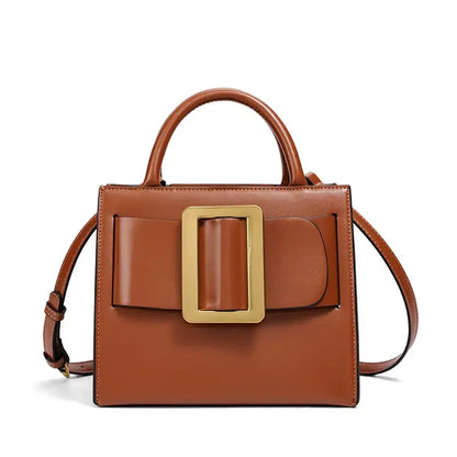 Sac à main chic à boucle en faux cuir pour femme – vue 8