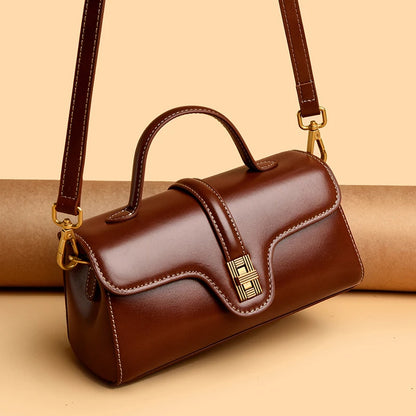 Sac à main en cuir à poignée supérieure pour femme – vue 2