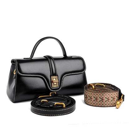 Sac à main en cuir à poignée supérieure pour femme – vue 4